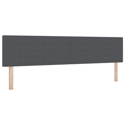 Testiera LED con testiera Grigio scuro 200 cm Tessuto in Cords | homemem39