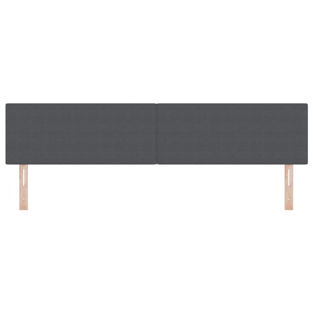 Testiera LED con testiera Grigio scuro 200 cm Tessuto in Cords | homemem39