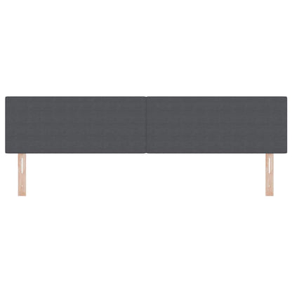 Testiera LED con testiera Grigio scuro 200 cm Tessuto in Cords | homemem39