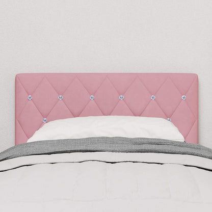 Testiera LED con strisce LED con testiera Rosa 80 cm Velluto | homemem39