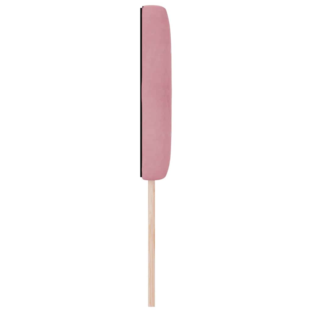 Testiera LED con strisce LED con testiera Rosa 80 cm Velluto | homemem39