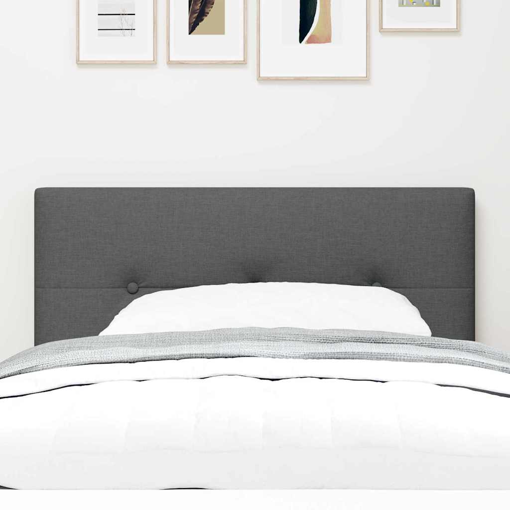 Testiera LED con testiera Grigio scuro 80 cm Tessuto