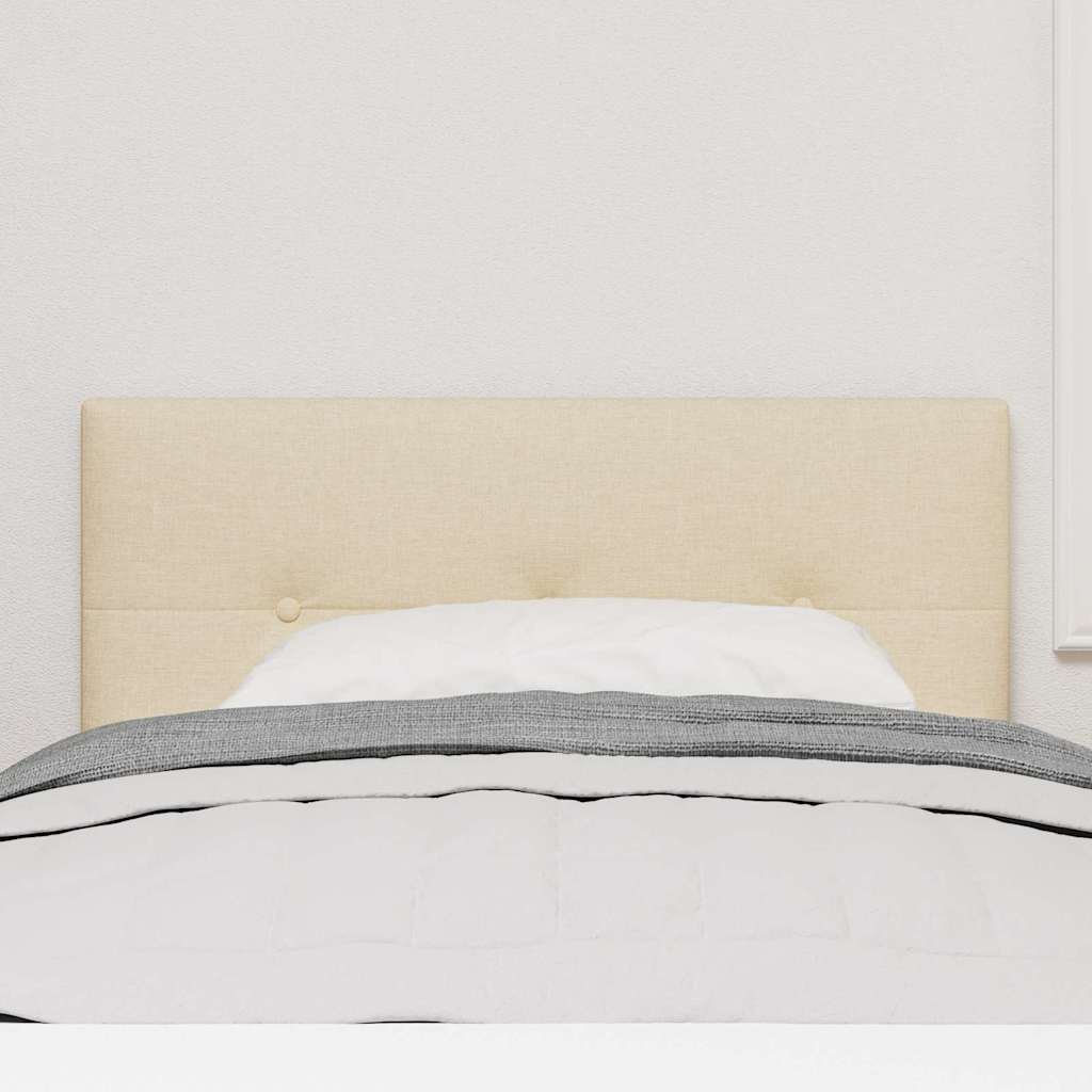 Testiera LED con luci a strisce a LED Crema 90 cm Tessuto