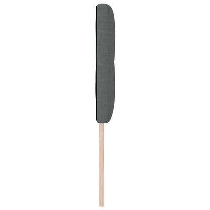 Testiera LED con testiera Grigio scuro 200 cm Tessuto