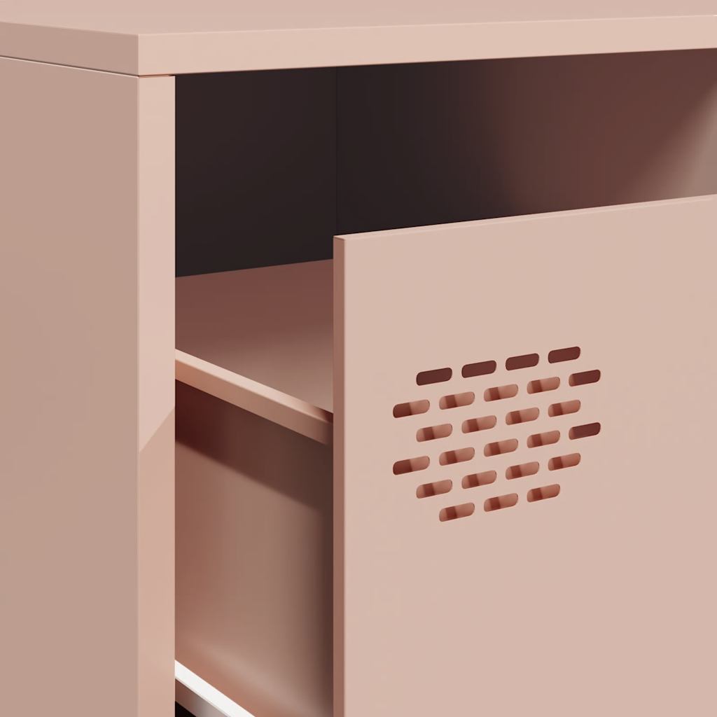 Mobile TV Rosa 202x39x43,5 cm in Acciaio Laminato a Freddo - homemem39