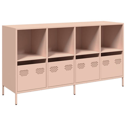 Credenza Rosa 135x39x73,5 cm in Acciaio Laminato a Freddo - homemem39