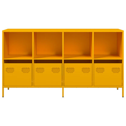 Credenza Giallo Senape 135x39x73,5 cm Acciaio Laminato a Freddo - homemem39