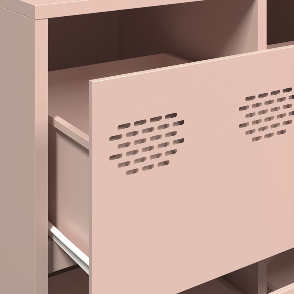 Credenza Rosa 135x39x73,5 cm in Acciaio Laminato a Freddo - homemem39