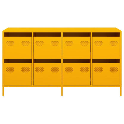 Credenza Giallo Senape 135x39x73,5 cm Acciaio Laminato a Freddo - homemem39