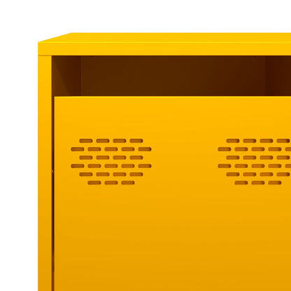 Credenza Giallo Senape 135x39x73,5 cm Acciaio Laminato a Freddo - homemem39