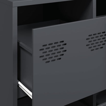 Credenza Antracite 135x39x103,5 cm in Acciaio Laminato a Freddo - homemem39