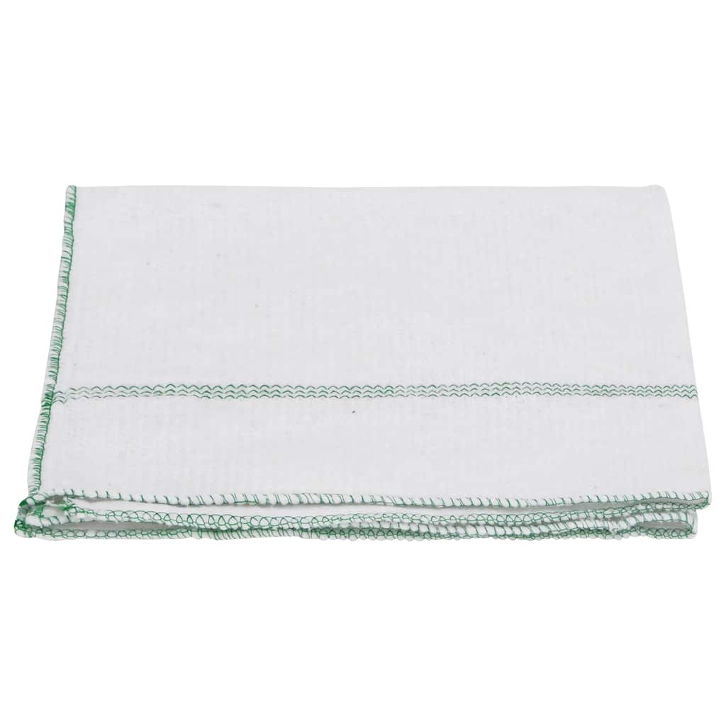 Panni per la Pulizia 5pz Righe Bianche e Verdi 50x60 cm | homemem39