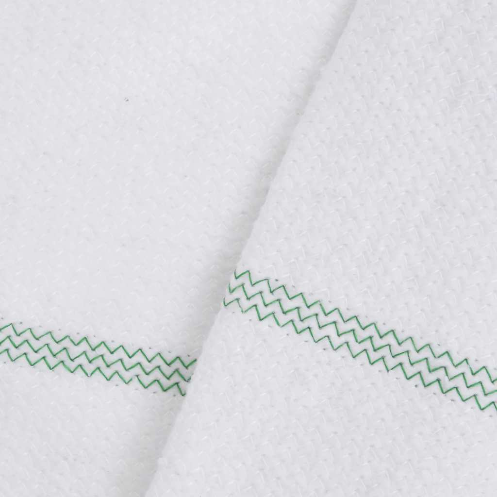 Panni per la Pulizia 10pz Righe Bianche e Verdi 50x60 cm | homemem39