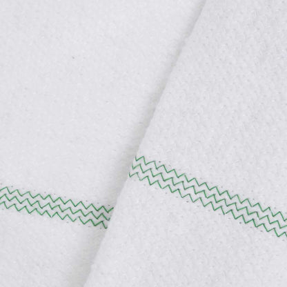 Panni per la Pulizia 50pz Righe Bianche e Verdi 50x60 cm