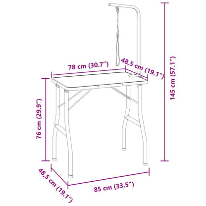 Tavolo Toelettatura Cani Gatti Animali Regolabile 1 Guinzaglio