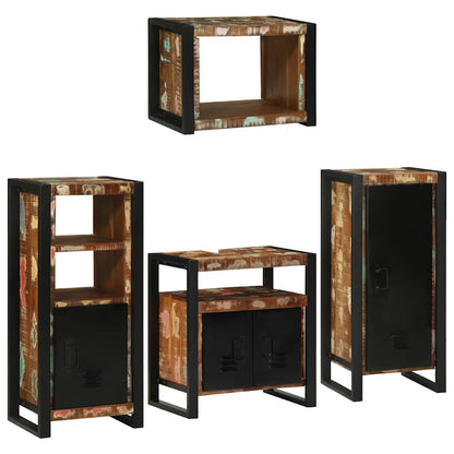Set di mobili per il bagno 4 pcs Legno massello riciclato | homemem39