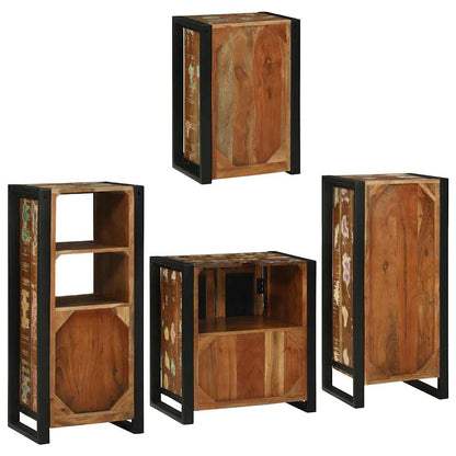 Set di mobili per il bagno 4 pcs Legno massello riciclato | homemem39
