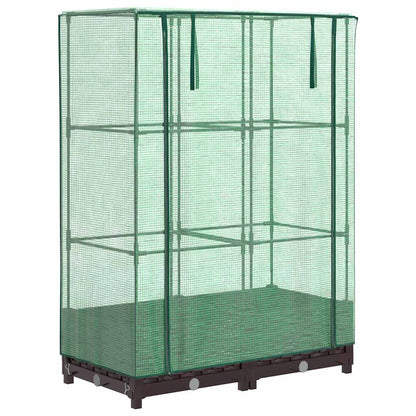 Letto Rialzato con Copertura Serra Effetto Rattan 80x40x123 cm | homemem39