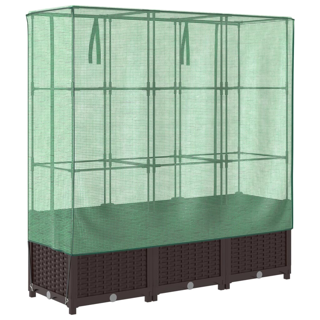 Letto Rialzato con Copertura Serra Effetto Rattan 120x40x138 cm - homemem39