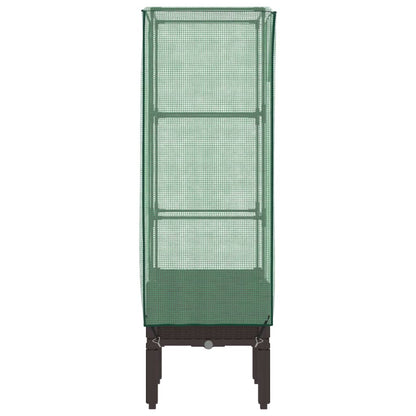 Letto Rialzato con Copertura Serra Effetto Rattan 40x40x140 cm | homemem39