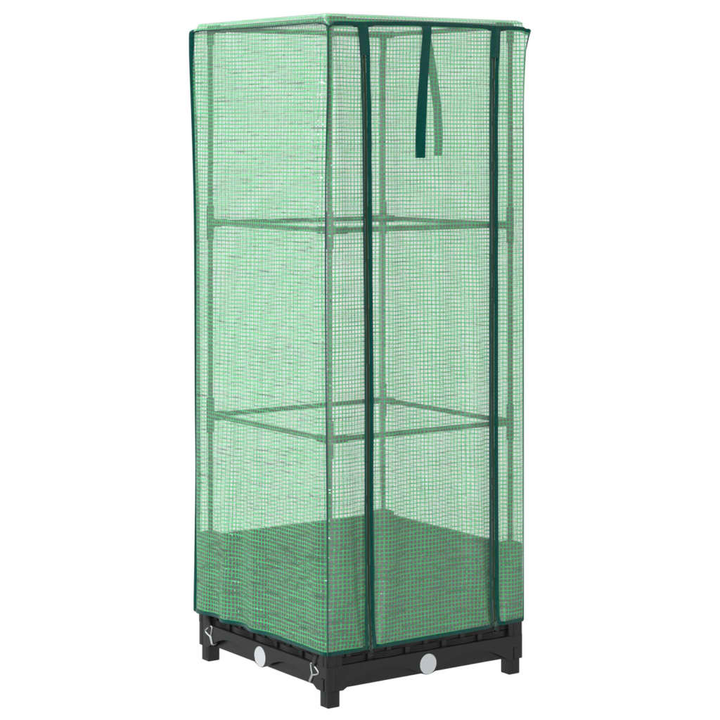 Letto Rialzato con Copertura Serra Effetto Rattan 40x40x123 cm - homemem39