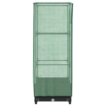 Letto Rialzato con Copertura Serra Effetto Rattan 40x40x123 cm - homemem39