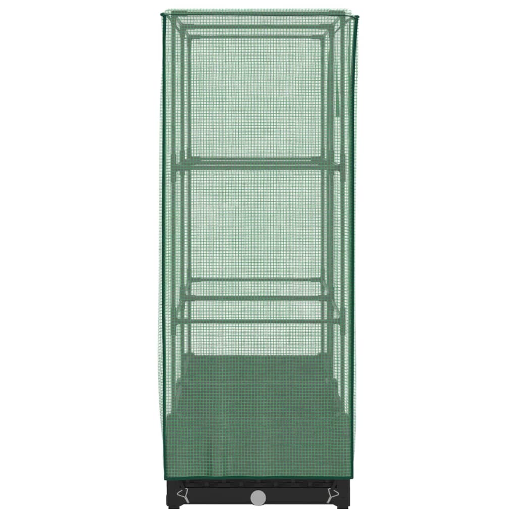 Letto Rialzato con Copertura Serra Effetto Rattan 80x40x123 cm - homemem39