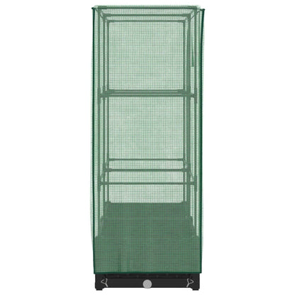 Letto Rialzato con Copertura Serra Effetto Rattan 80x40x123 cm - homemem39