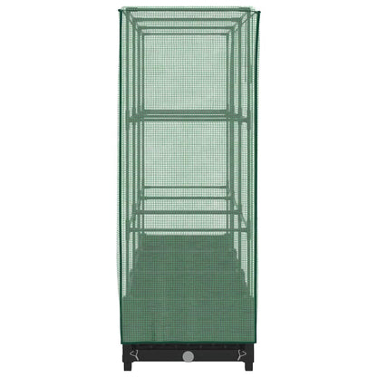 Letto Rialzato con Copertura Serra Effetto Rattan 120x40x123 cm - homemem39