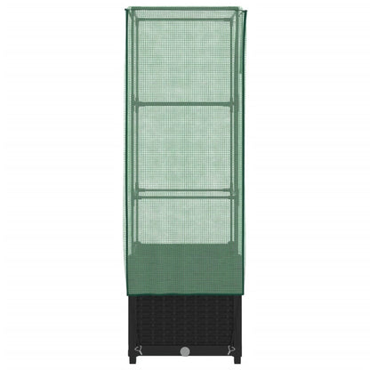 Letto Rialzato con Copertura Serra Effetto Rattan 40x40x139 cm - homemem39
