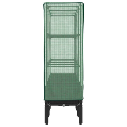 Letto Rialzato con Copertura Serra Effetto Rattan 160x40x140 cm - homemem39