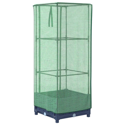 Letto Rialzato con Copertura Serra Effetto Rattan 40x40x123 cm - homemem39