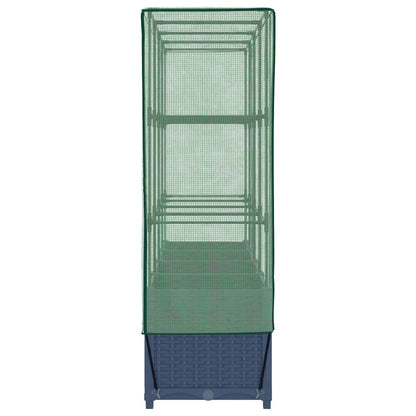 Letto Rialzato con Copertura Serra Effetto Rattan 160x40x138 cm - homemem39
