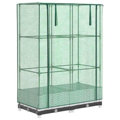 Letto Rialzato con Copertura Serra Effetto Rattan 80x40x123 cm - homemem39
