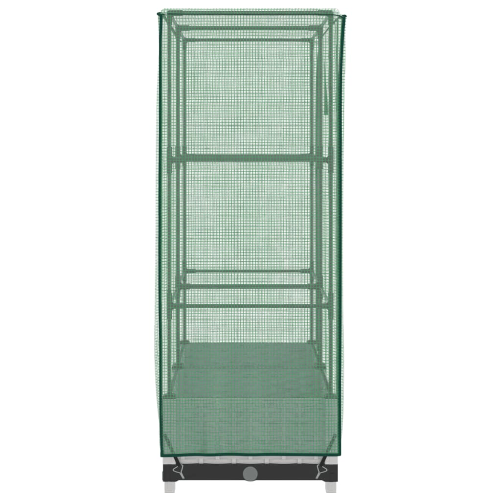 Letto Rialzato con Copertura Serra Effetto Rattan 80x40x123 cm - homemem39
