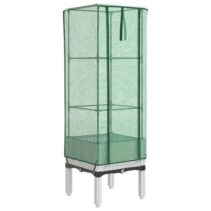 Letto Rialzato con Copertura Serra Effetto Rattan 40x40x140 cm | homemem39