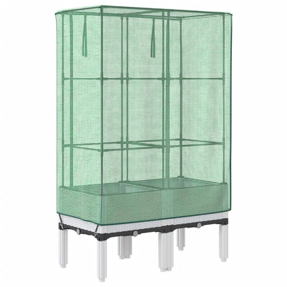 Letto Rialzato con Copertura Serra Effetto Rattan 80x40x140 cm | homemem39
