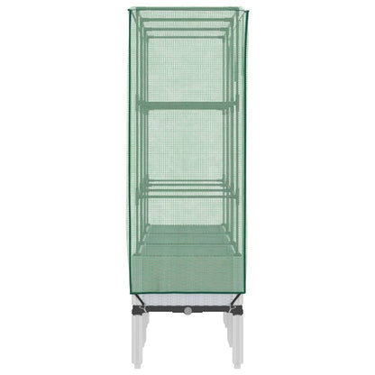 Letto Rialzato con Copertura Serra Effetto Rattan 120x40x140 cm