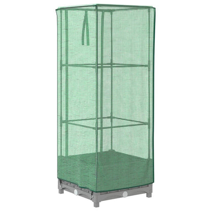 Letto Rialzato con Copertura Serra Effetto Rattan 40x40x123 cm - homemem39