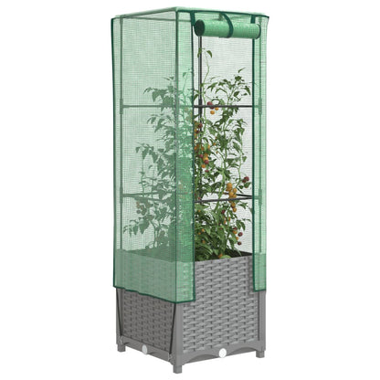 Letto Rialzato con Copertura Serra Effetto Rattan 40x40x139 cm | homemem39