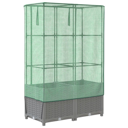 Letto Rialzato con Copertura Serra Effetto Rattan 80x40x138 cm - homemem39
