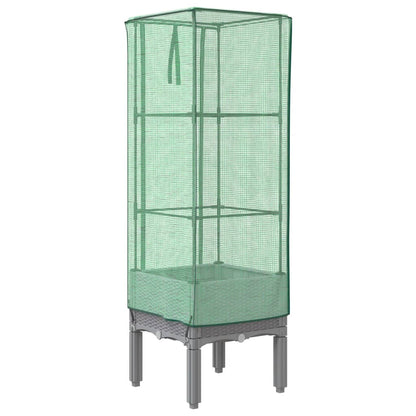 Letto Rialzato con Copertura Serra Effetto Rattan 40x40x140 cm | homemem39