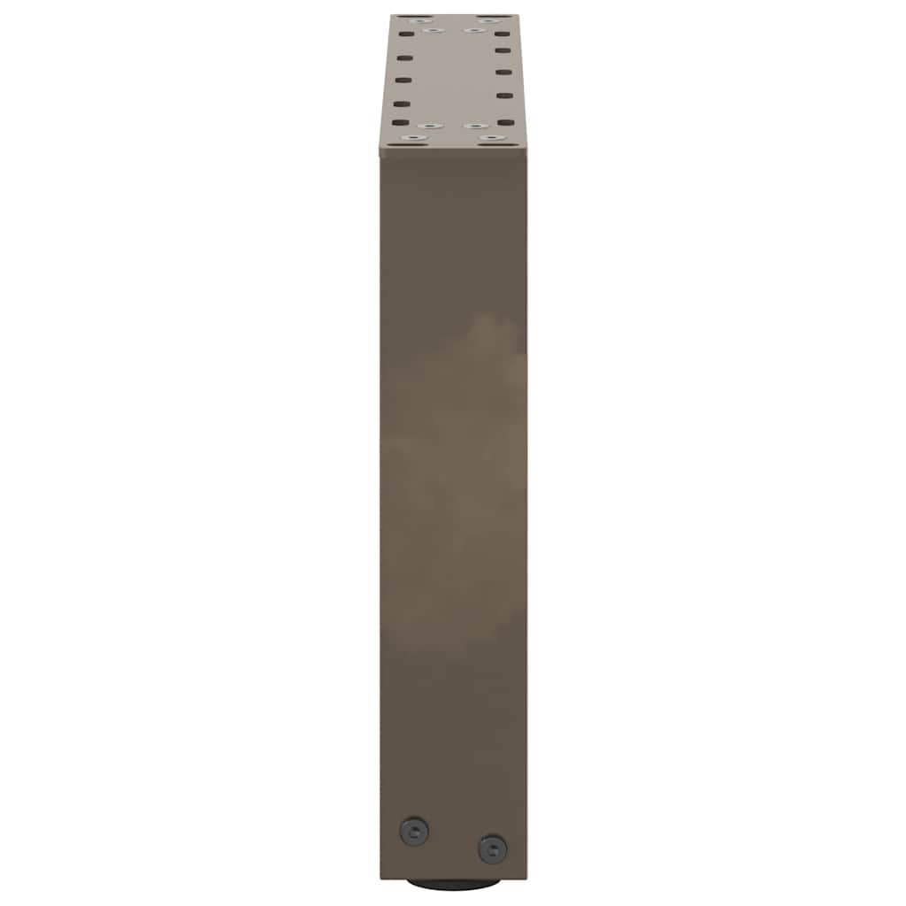 Gambe Tavolino Caffè a U 2 pz 30x(30-31)cm in Acciaio - homemem39