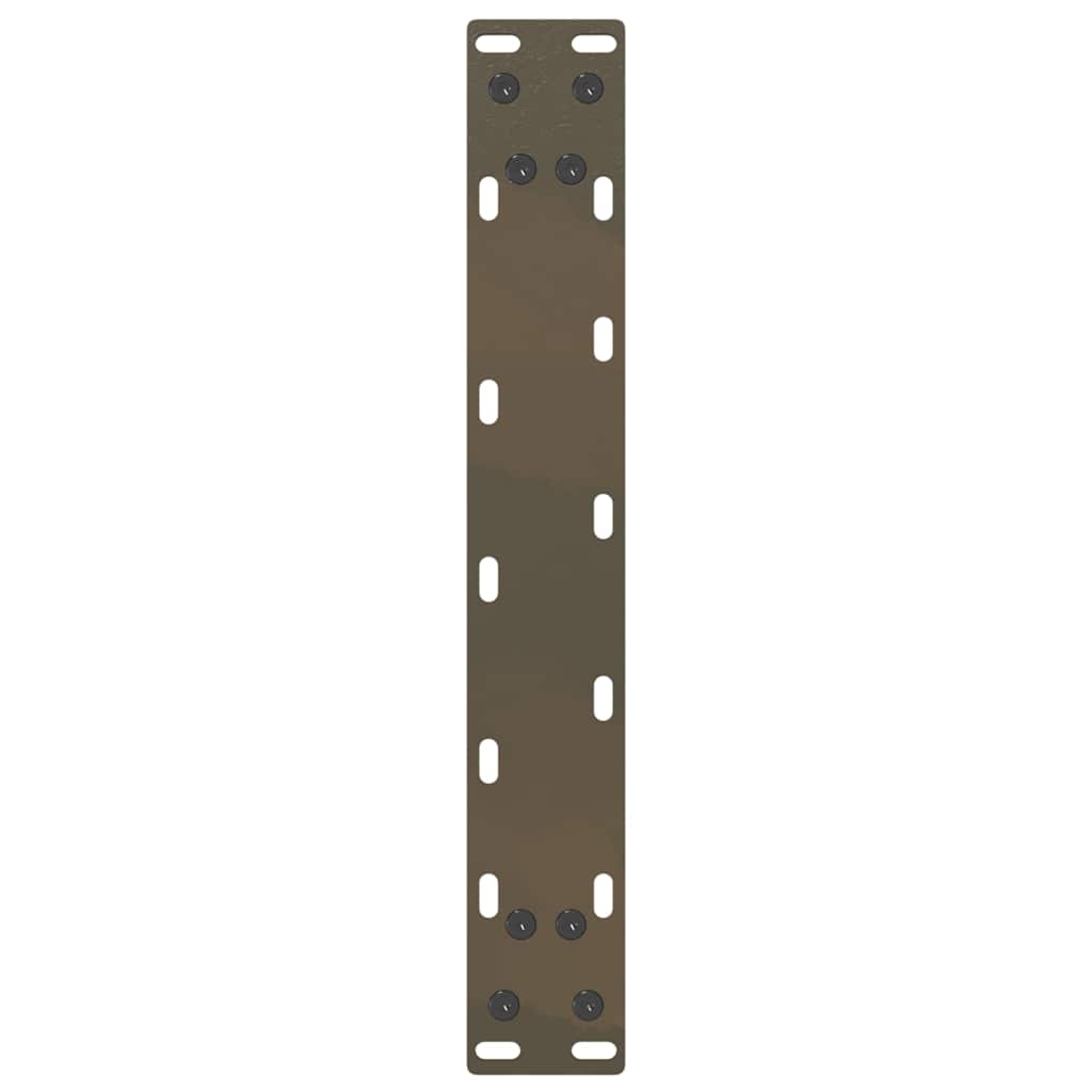 Gambe Tavolino Caffè a U 2 pz 30x(30-31)cm in Acciaio - homemem39