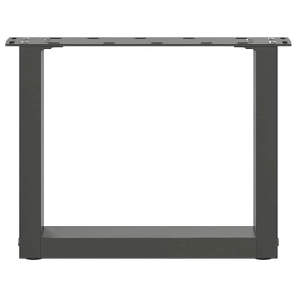 Gambe Tavolino Caffè a U 2 pz Antracite 40x(30-31)cm in Acciaio - homemem39