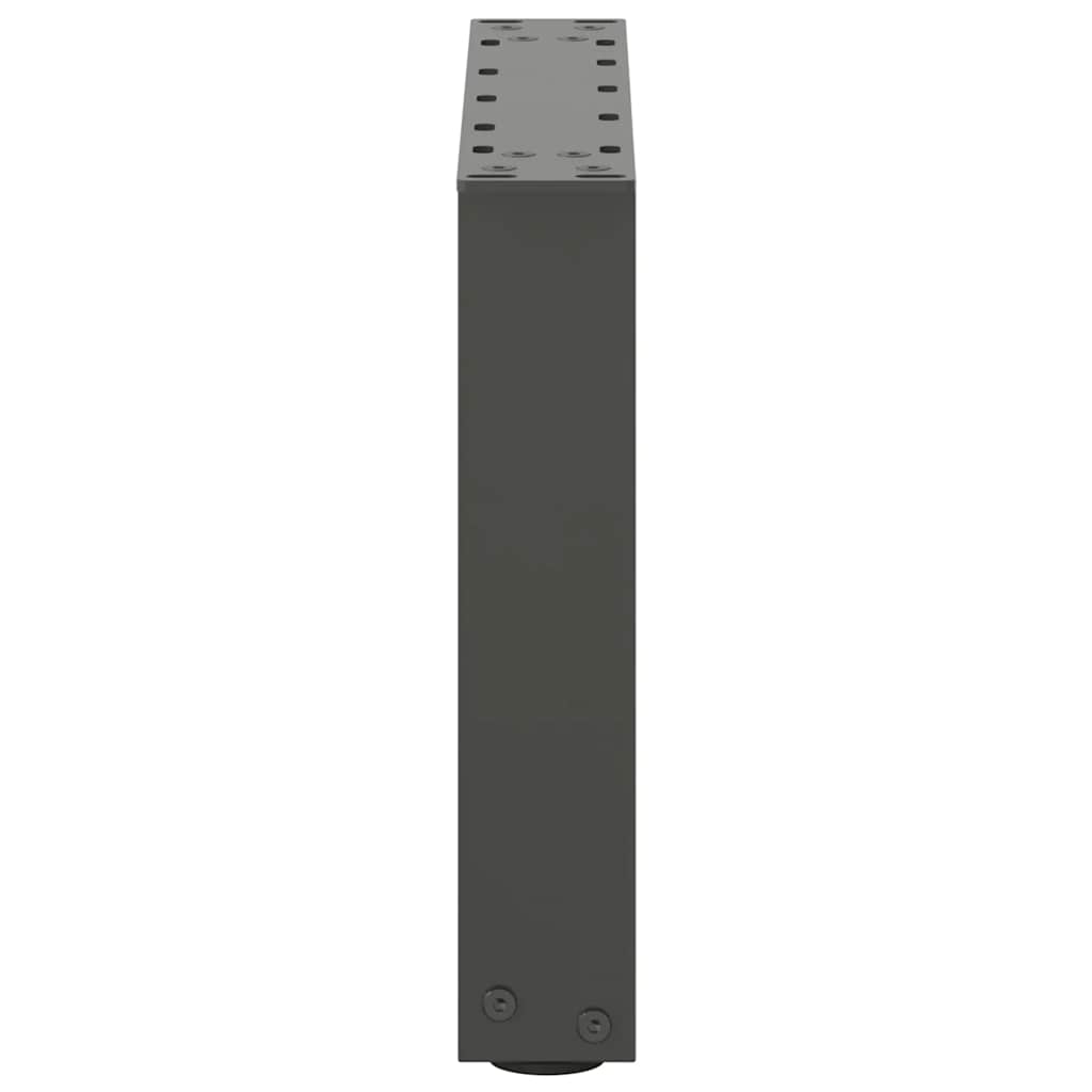 Gambe Tavolino Caffè a U 2 pz Antracite 40x(30-31)cm in Acciaio - homemem39