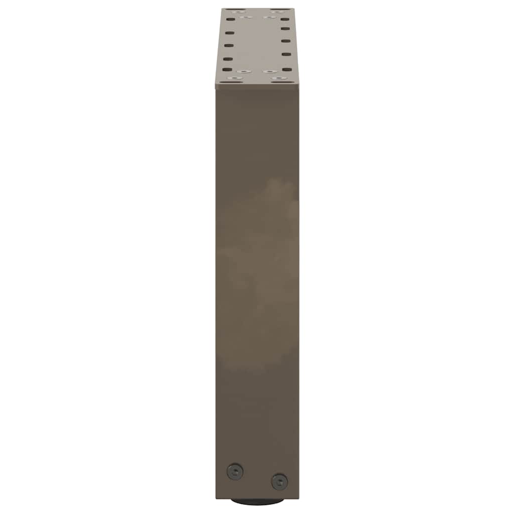 Gambe Tavolino Caffè a U 2 pz 40x(30-31)cm in Acciaio