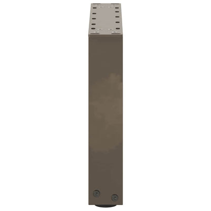 Gambe Tavolino Caffè a U 2 pz 40x(30-31)cm in Acciaio