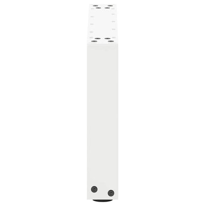 Gambe per Tavolino da Caffè forma U 2 pz Bianche 50x(30-31) cm