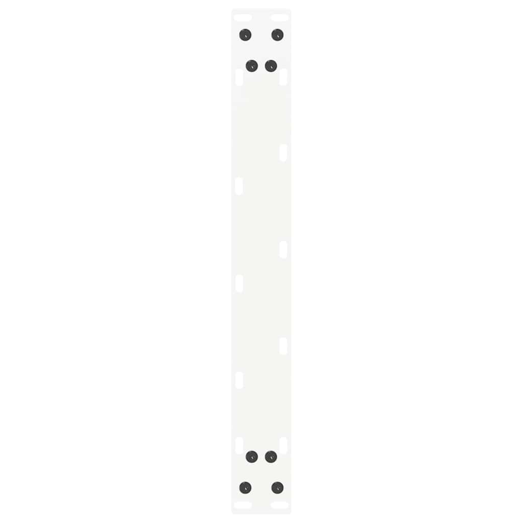 Gambe per Tavolino da Caffè forma U 2 pz Bianche 50x(30-31) cm
